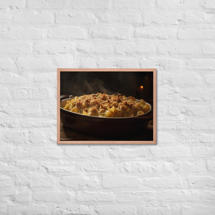 Baked Sausage and Cheese Casserole Framed poster 🤤 from Yumify.AI