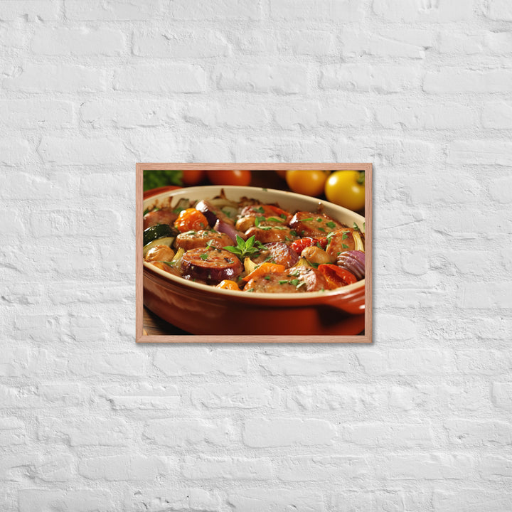 Sausage Casserole Framed poster 🤤 from Yumify.AI