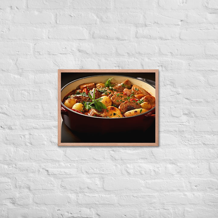 Sausage Casserole Framed poster 🤤 from Yumify.AI