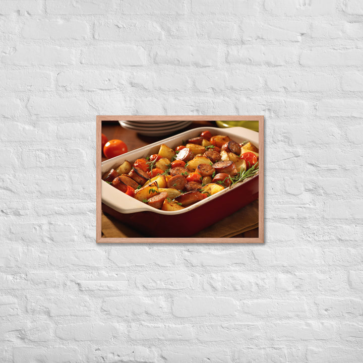 Sausage Casserole Framed poster 🤤 from Yumify.AI