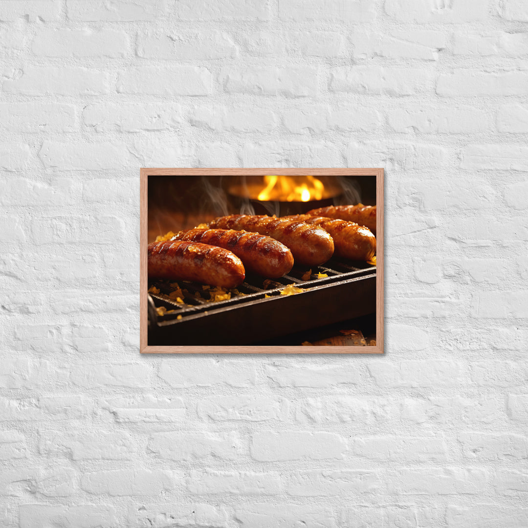 Roasted Sausage Framed poster 🤤 from Yumify.AI