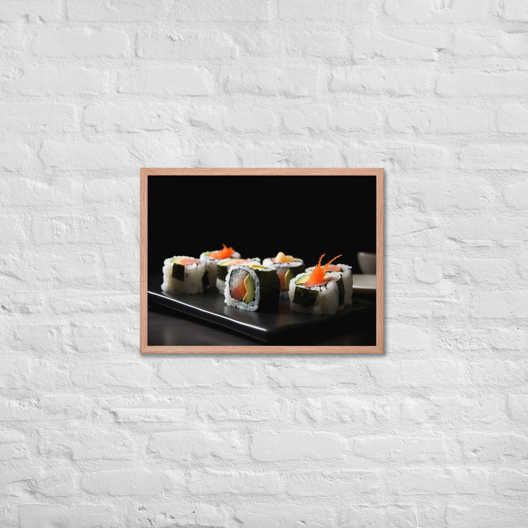 Maki Rolls Framed poster 🤤 from Yumify.AI