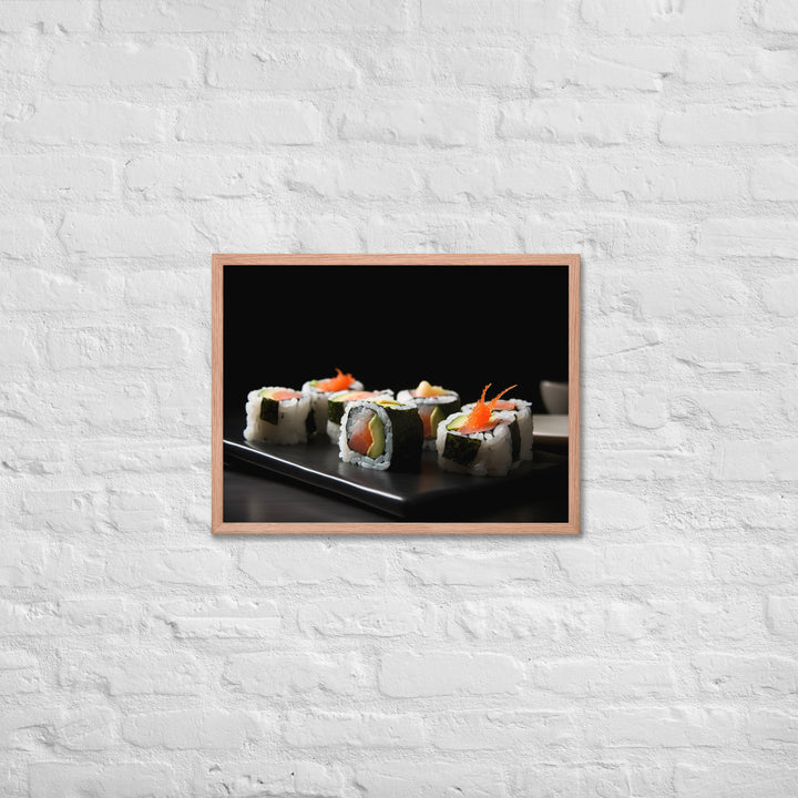 Maki Rolls Framed poster 🤤 from Yumify.AI