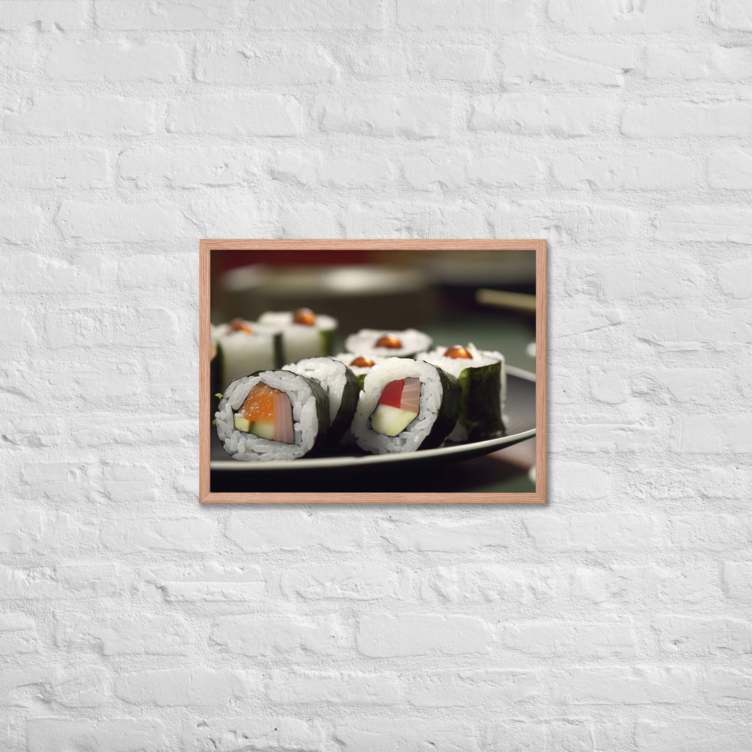 Sushi Rolls Framed poster 🤤 from Yumify.AI