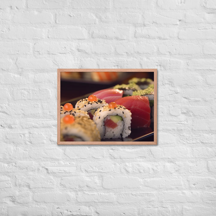 Sushi Rolls Framed poster 🤤 from Yumify.AI