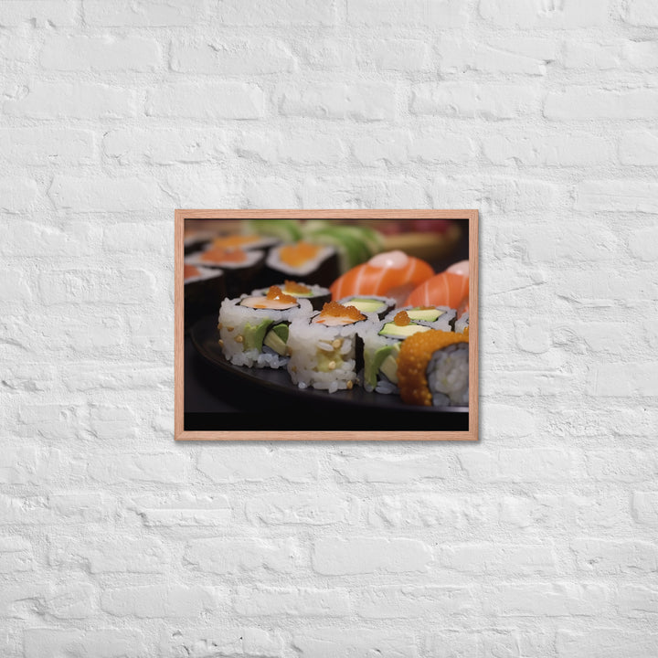 Sushi Rolls Framed poster 🤤 from Yumify.AI