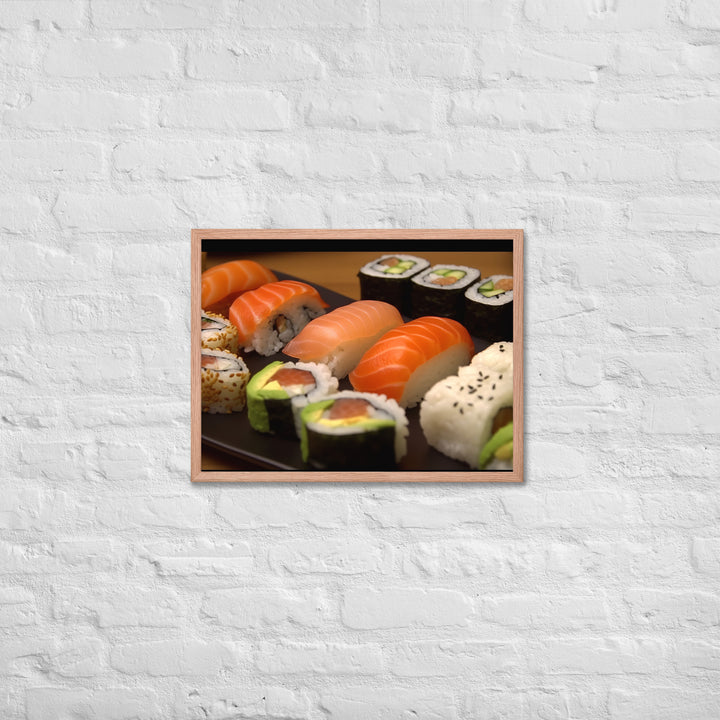 Sushi Rolls Framed poster 🤤 from Yumify.AI