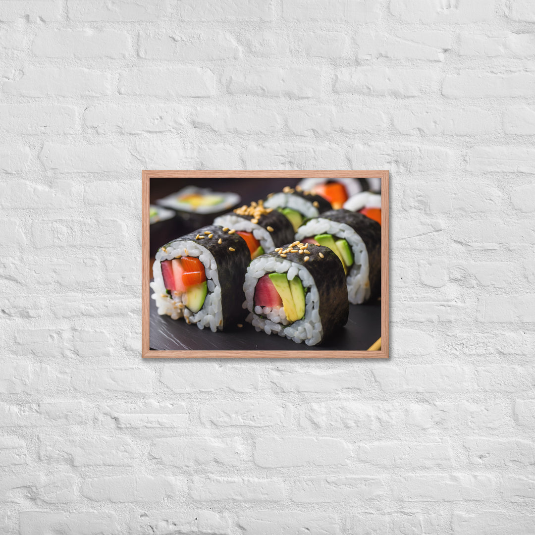 Sushi Framed poster 🤤 from Yumify.AI