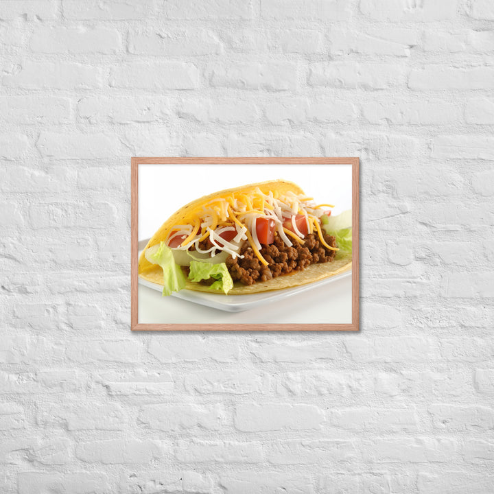 Taco Topper Framed poster 🤤 from Yumify.AI