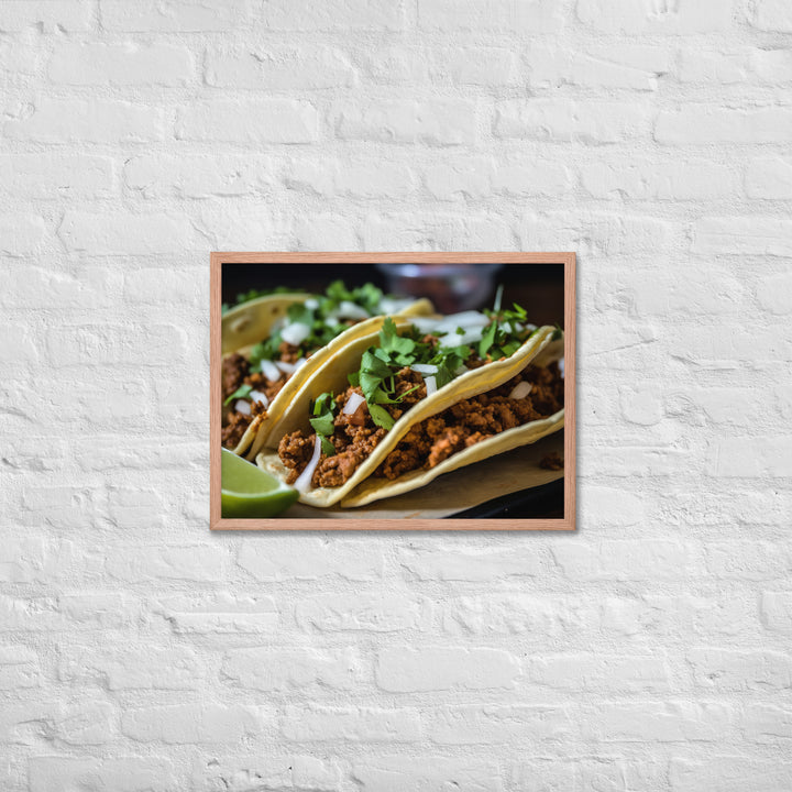 Taco Time Framed poster 🤤 from Yumify.AI