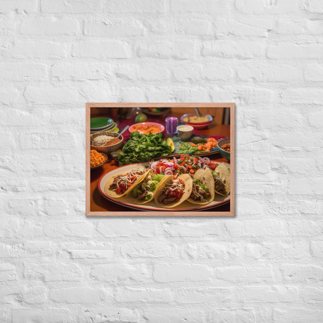 Taco Temptation Framed poster 🤤 from Yumify.AI