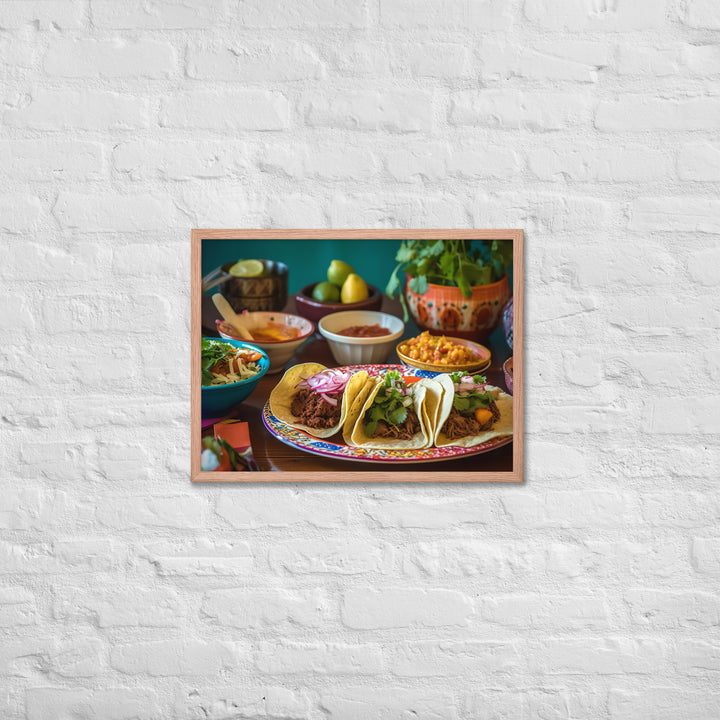 Taco Temptation Framed poster 🤤 from Yumify.AI