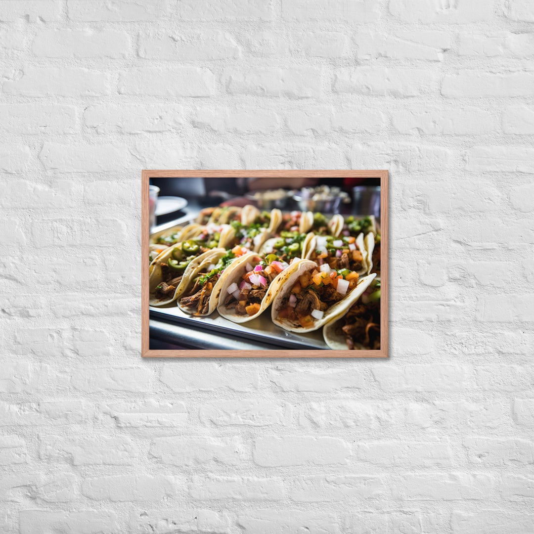 Delicious Tacos Framed poster 🤤 from Yumify.AI