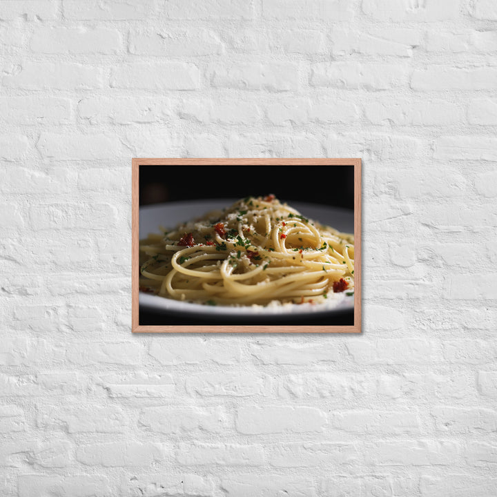 Spaghetti Aglio e Olio Framed poster 🤤 from Yumify.AI