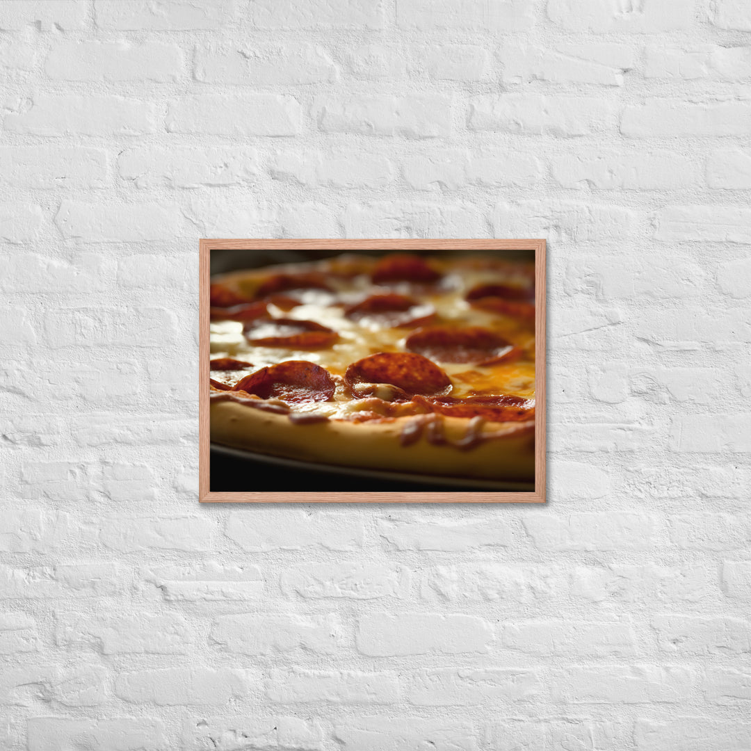 Pepperoni Pizza Framed poster 🤤 from Yumify.AI