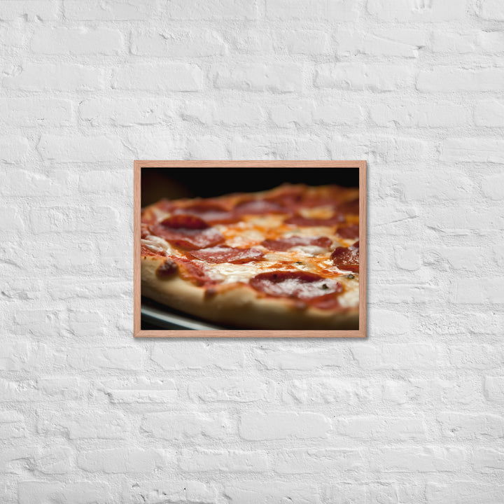 Pepperoni Pizza Framed poster 🤤 from Yumify.AI