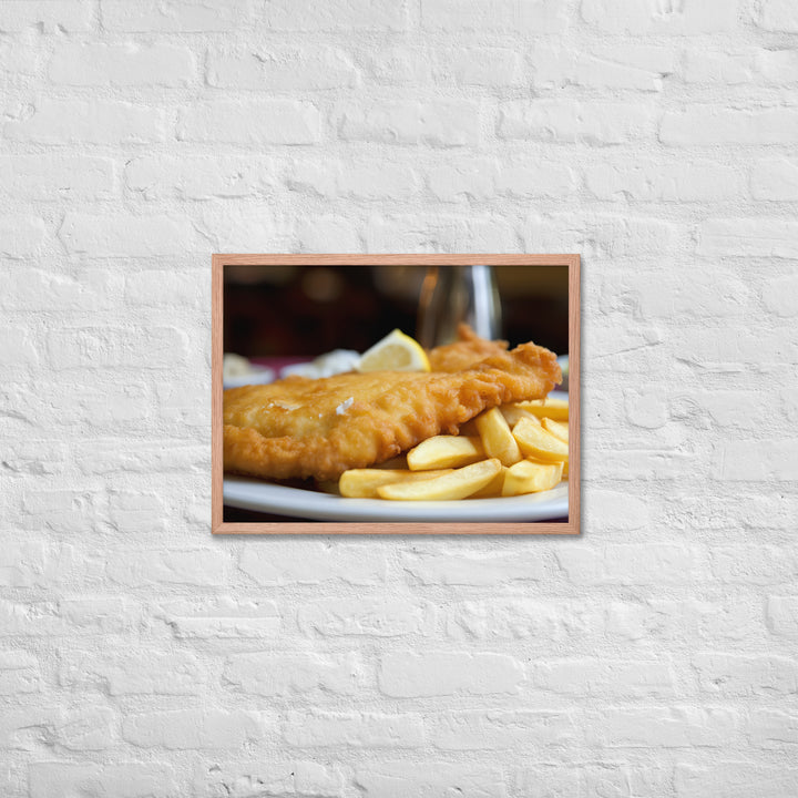 Fish and Chips Framed poster 🤤 from Yumify.AI