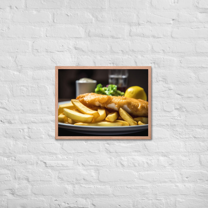 Fish and Chips Framed poster 🤤 from Yumify.AI