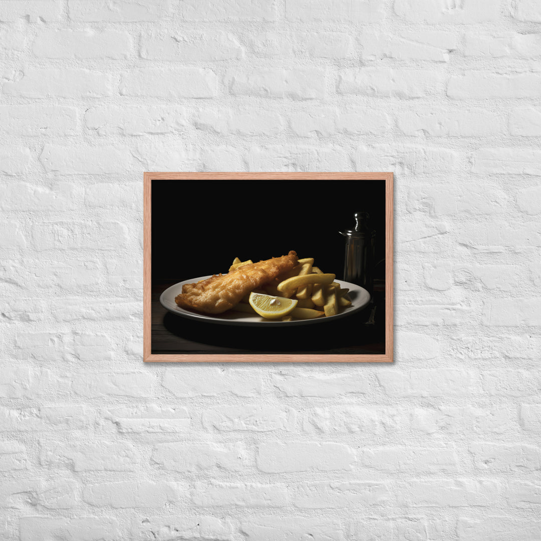 Fish and Chips Framed poster 🤤 from Yumify.AI