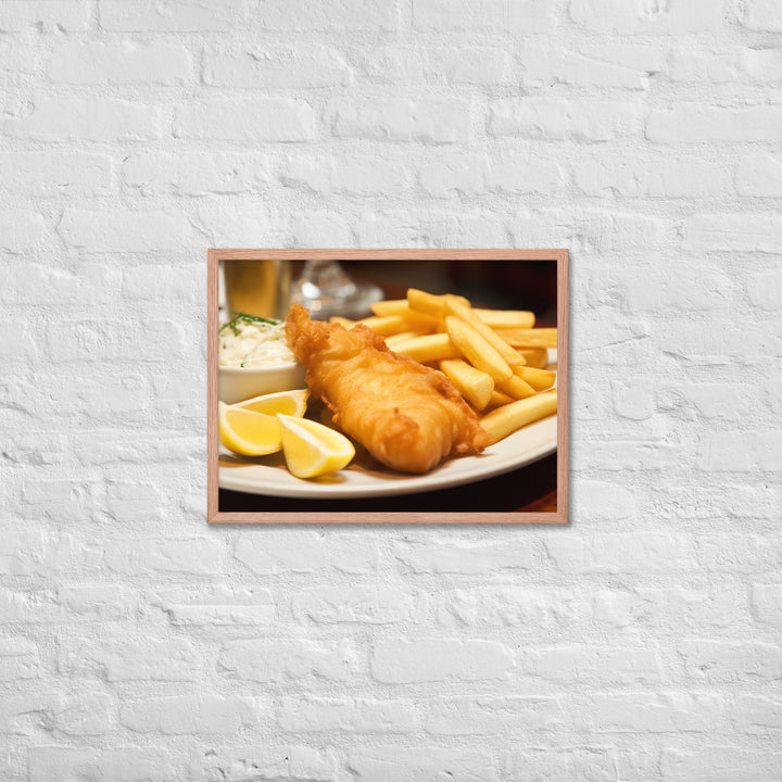 Fish and Chips Framed poster 🤤 from Yumify.AI