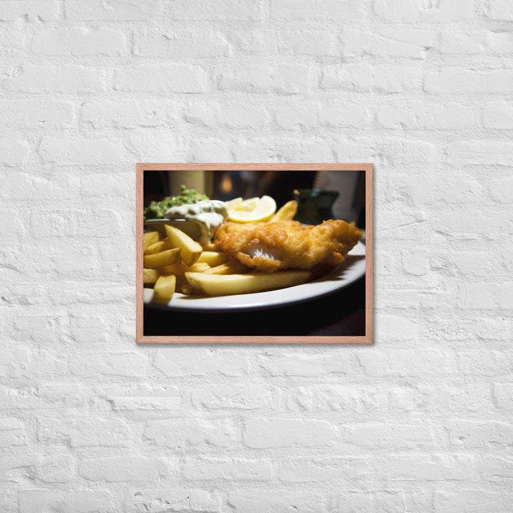 Fish and Chips Framed poster 🤤 from Yumify.AI