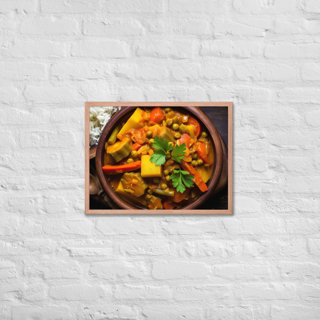 Vegetable Curry Framed poster 🤤 from Yumify.AI