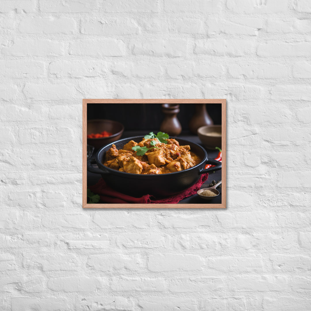 Spicy Chicken Curry Framed poster 🤤 from Yumify.AI
