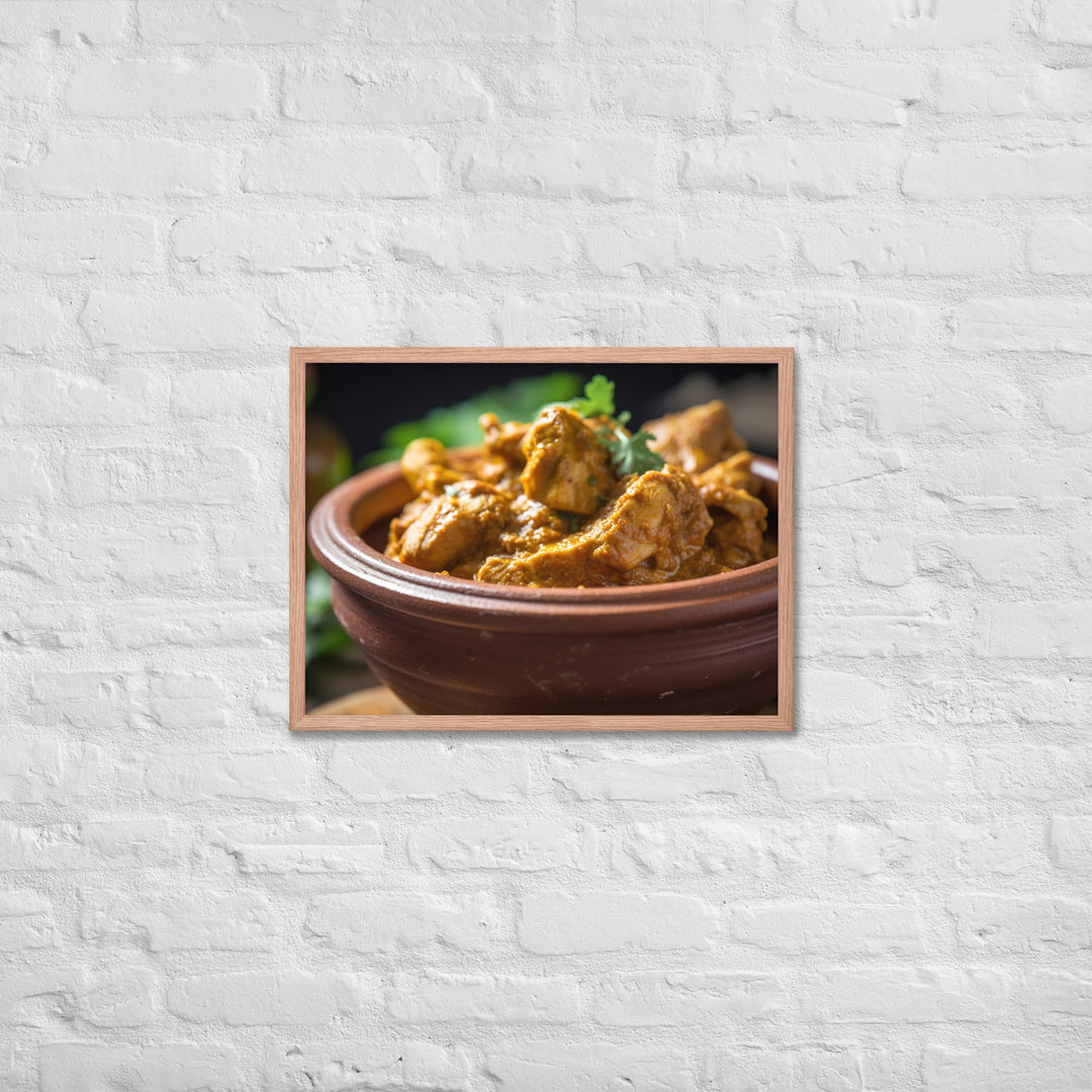 Spicy Chicken Curry Framed poster 🤤 from Yumify.AI