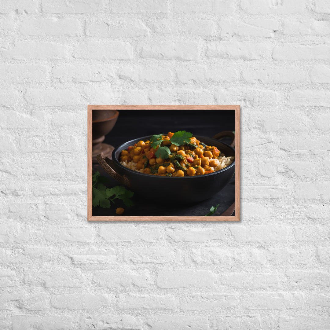 Chickpea Curry Framed poster 🤤 from Yumify.AI