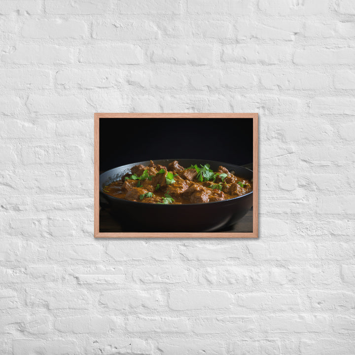 Beef Curry Framed poster 🤤 from Yumify.AI