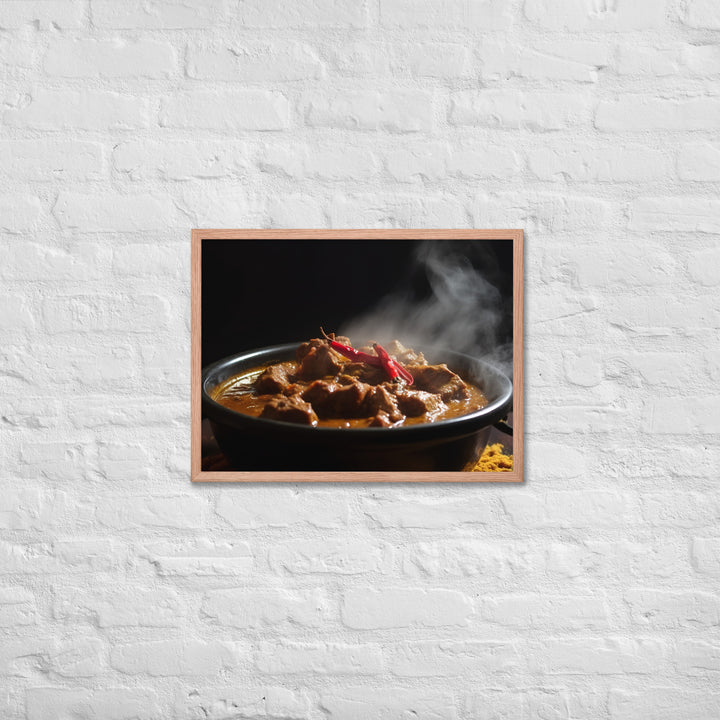 Beef Curry Framed poster 🤤 from Yumify.AI