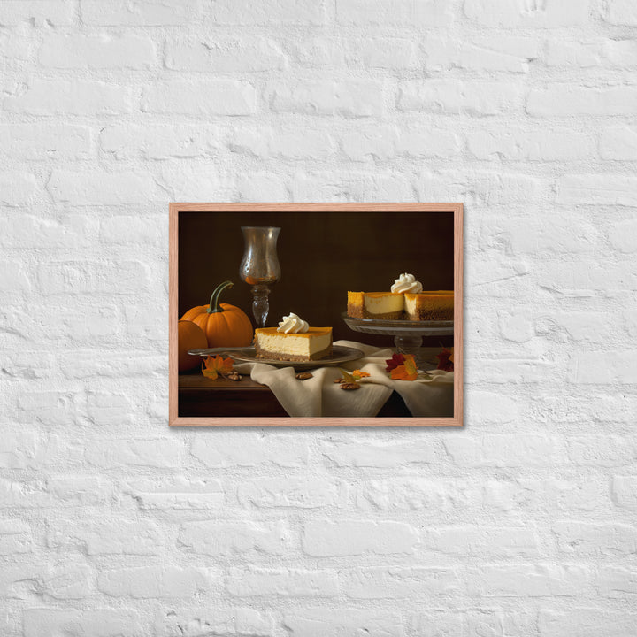 Pumpkin Cheesecake Framed poster 🤤 from Yumify.AI