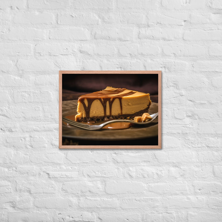 Peanut Butter Cheesecake Framed poster 🤤 from Yumify.AI