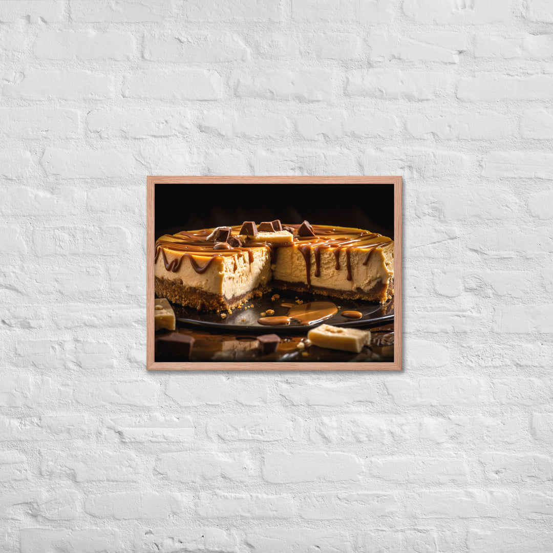 Peanut Butter Cheesecake Framed poster 🤤 from Yumify.AI