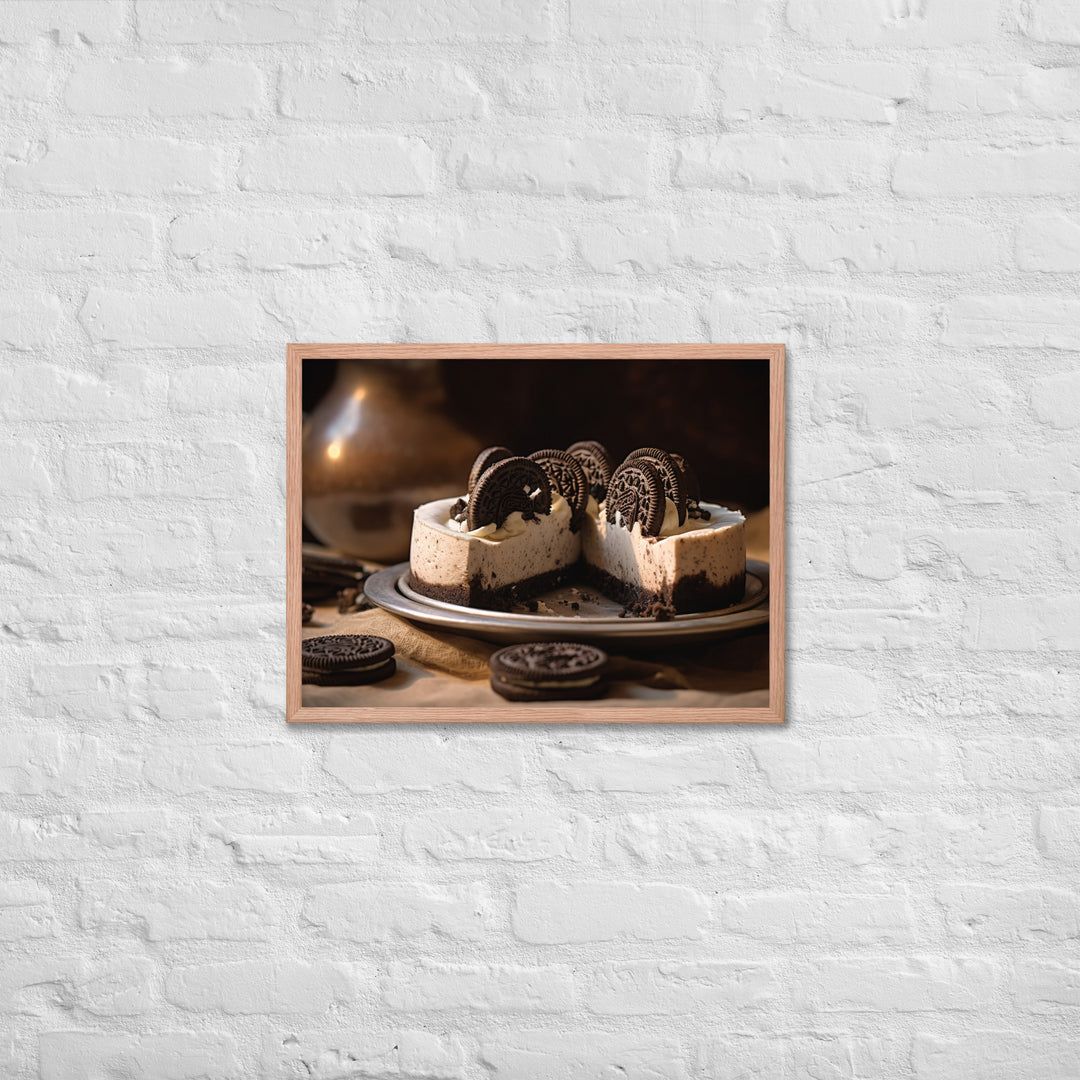 Oreo Cheesecake Framed poster 🤤 from Yumify.AI