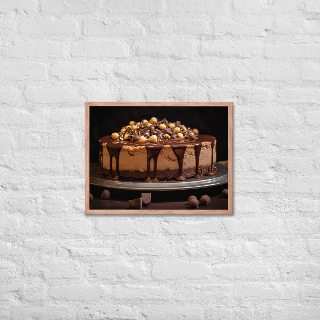 Nutella Cheesecake Framed poster 🤤 from Yumify.AI