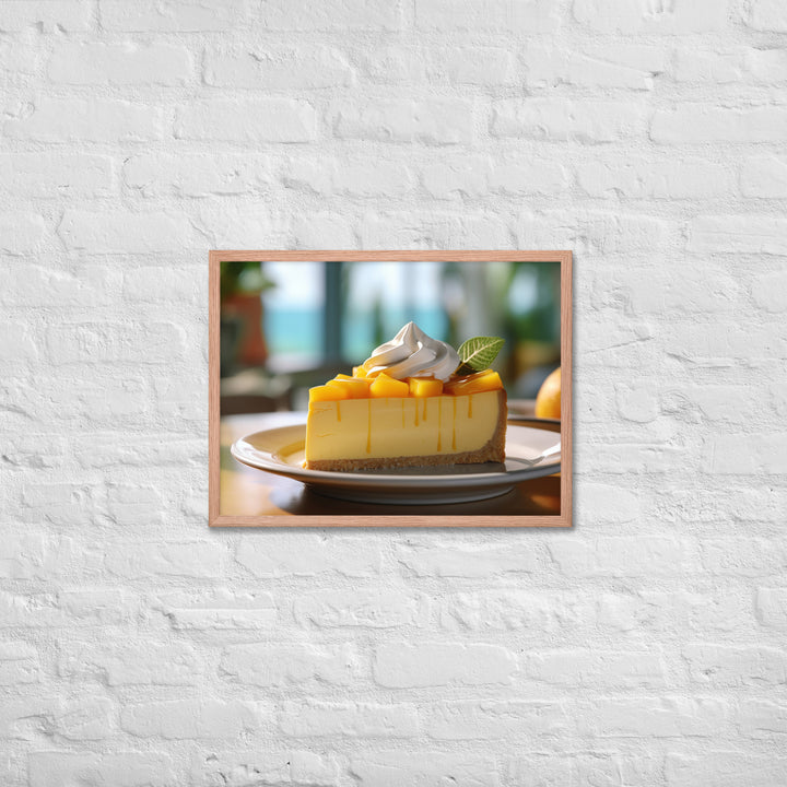 Mango Cheesecake Framed poster 🤤 from Yumify.AI