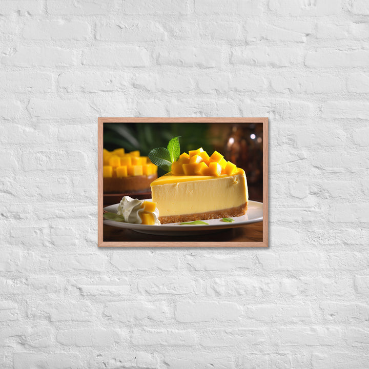 Mango Cheesecake Framed poster 🤤 from Yumify.AI