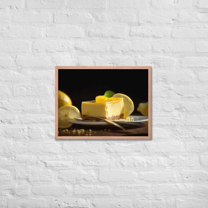 Lemon Cheesecake Framed poster 🤤 from Yumify.AI