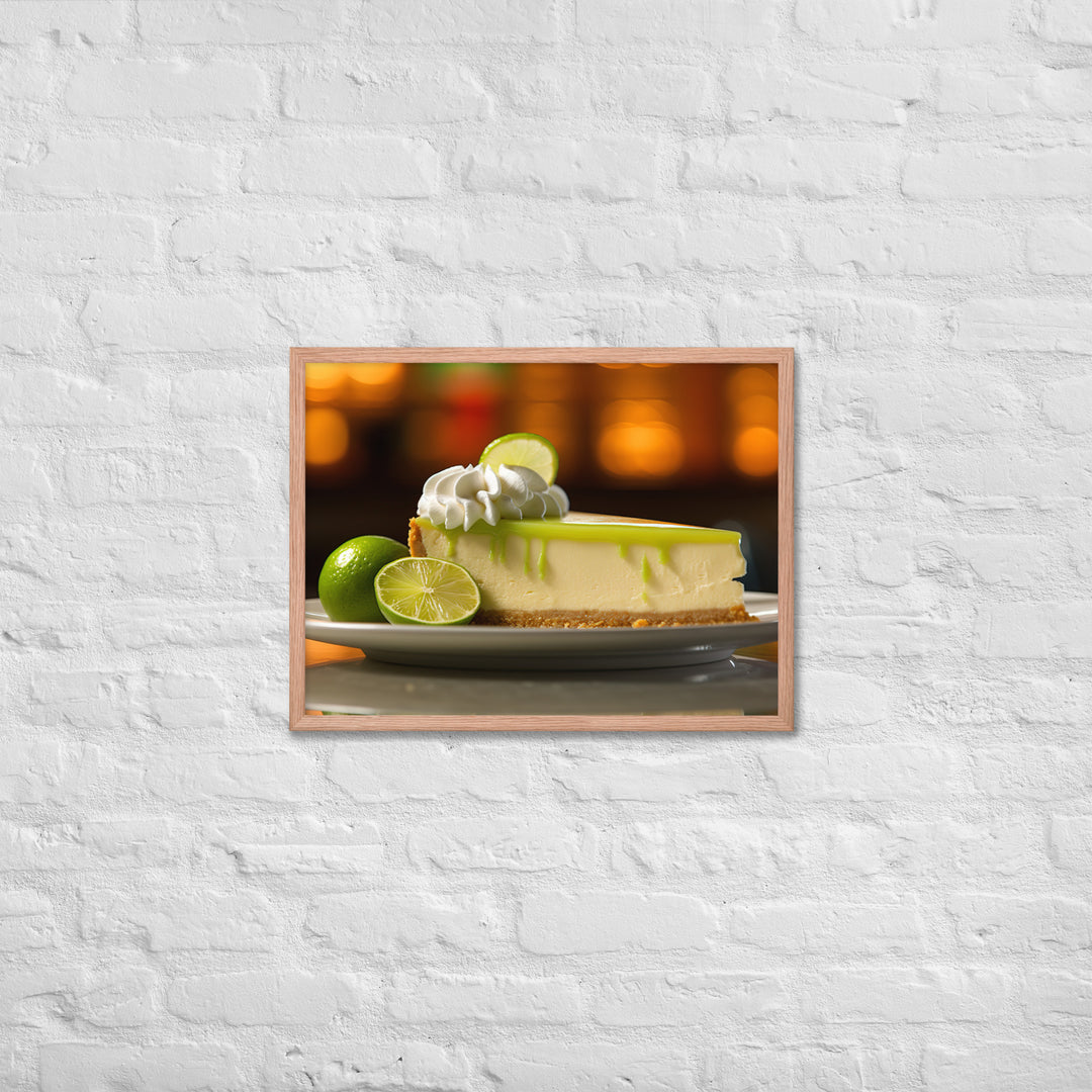 Key Lime Cheesecake Framed poster 🤤 from Yumify.AI