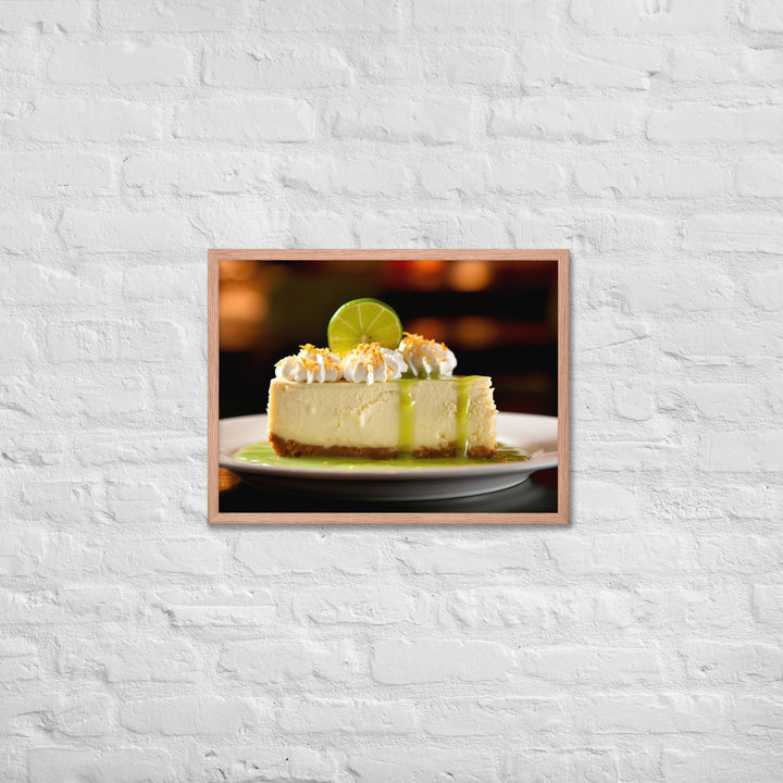 Key Lime Cheesecake Framed poster 🤤 from Yumify.AI