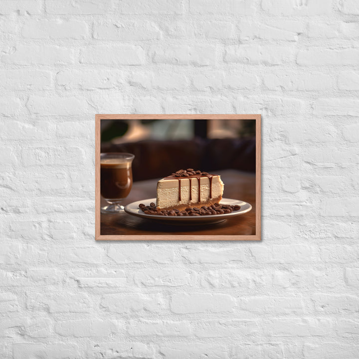 Coffee Cheesecake Framed poster 🤤 from Yumify.AI