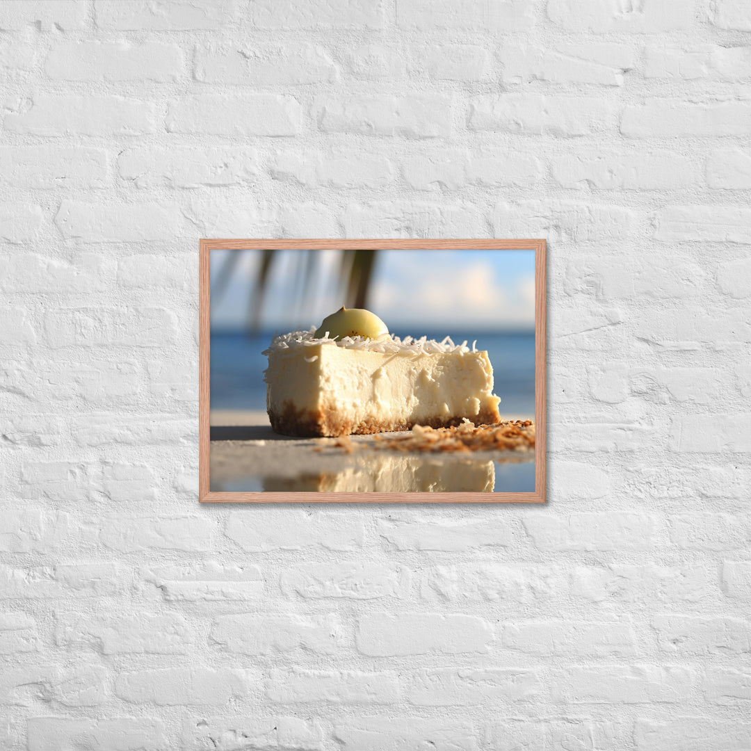 Coconut Cheesecake Framed poster 🤤 from Yumify.AI