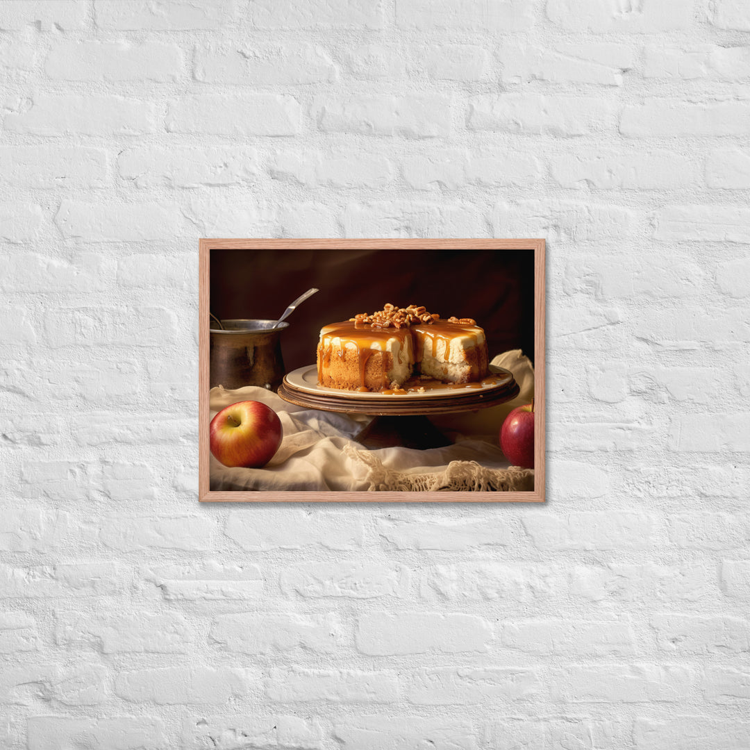 Caramel Apple Cheesecake Framed poster 🤤 from Yumify.AI