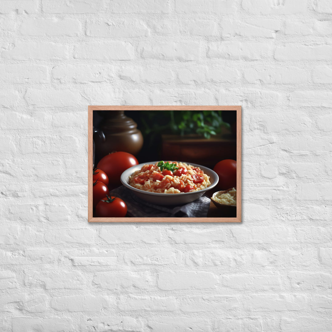 Tomato Risotto Framed poster 🤤 from Yumify.AI