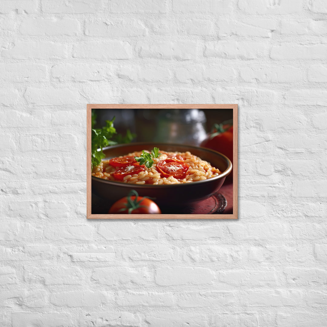 Tomato Risotto Framed poster 🤤 from Yumify.AI