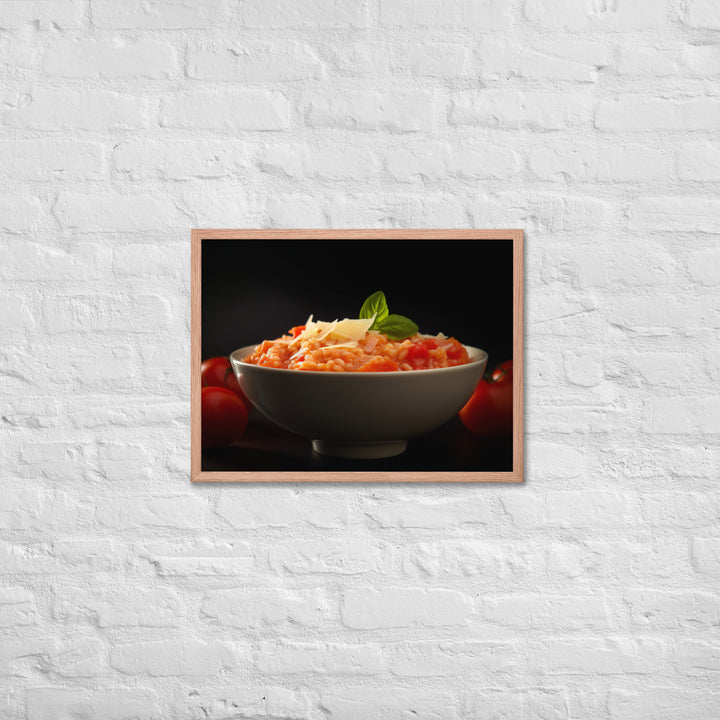 Tomato Risotto Framed poster 🤤 from Yumify.AI