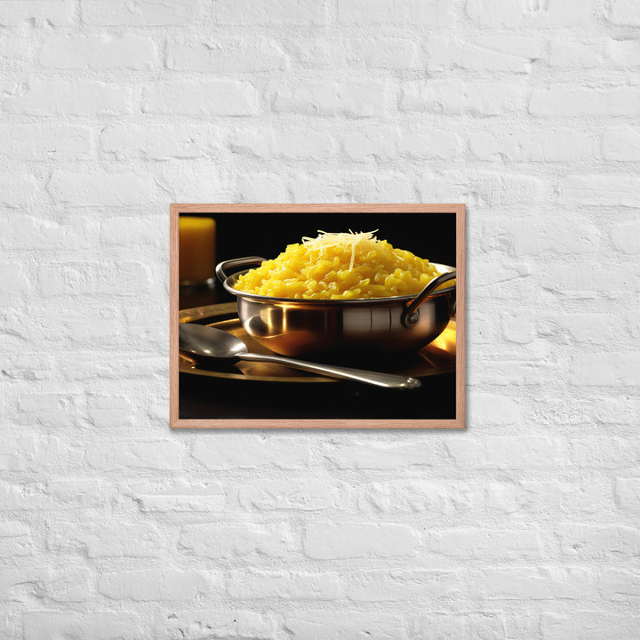 Saffron Risotto Framed poster 🤤 from Yumify.AI