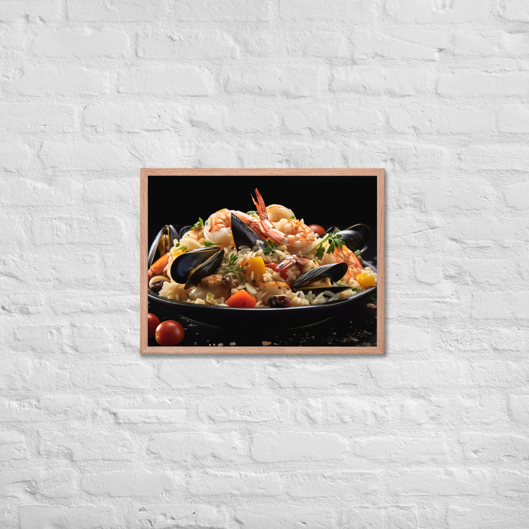 Seafood Risotto Framed poster 🤤 from Yumify.AI