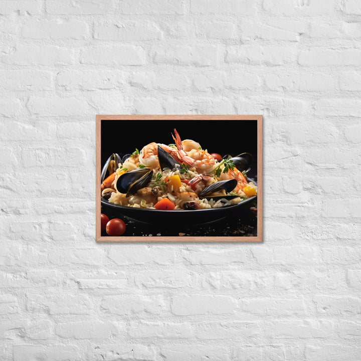 Seafood Risotto Framed poster 🤤 from Yumify.AI